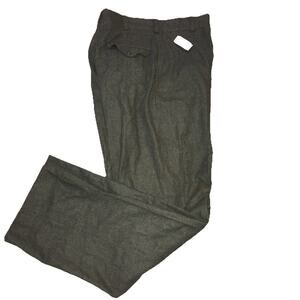 Vintage Wool Army Pants Trousers Mens 30 x 35 Green 85% Wool 15% Orlon Pockets